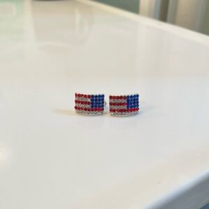 American Flag Studded Earrings